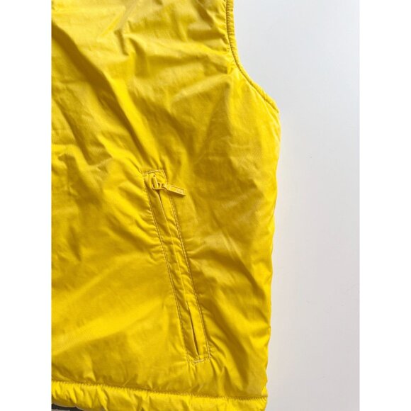 Vintage 00's NAUTICA Yellow Nylon Hooded Puffer Vest, Size M - Picture 9 of 14